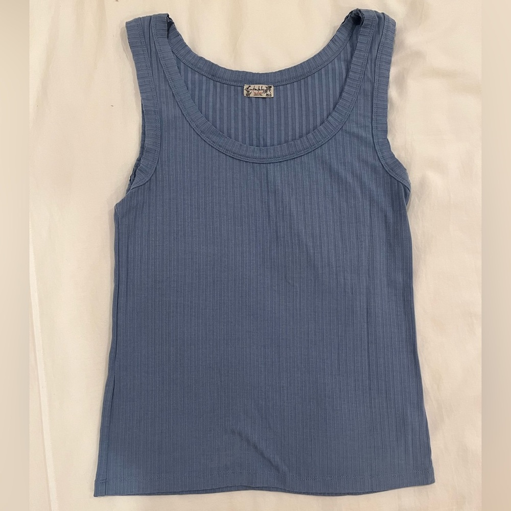 Free People blue tank